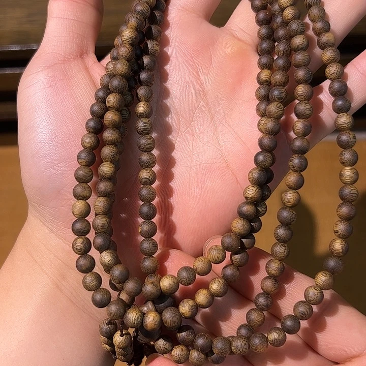 手串沉香06多圈白棋台风料多样性发一条