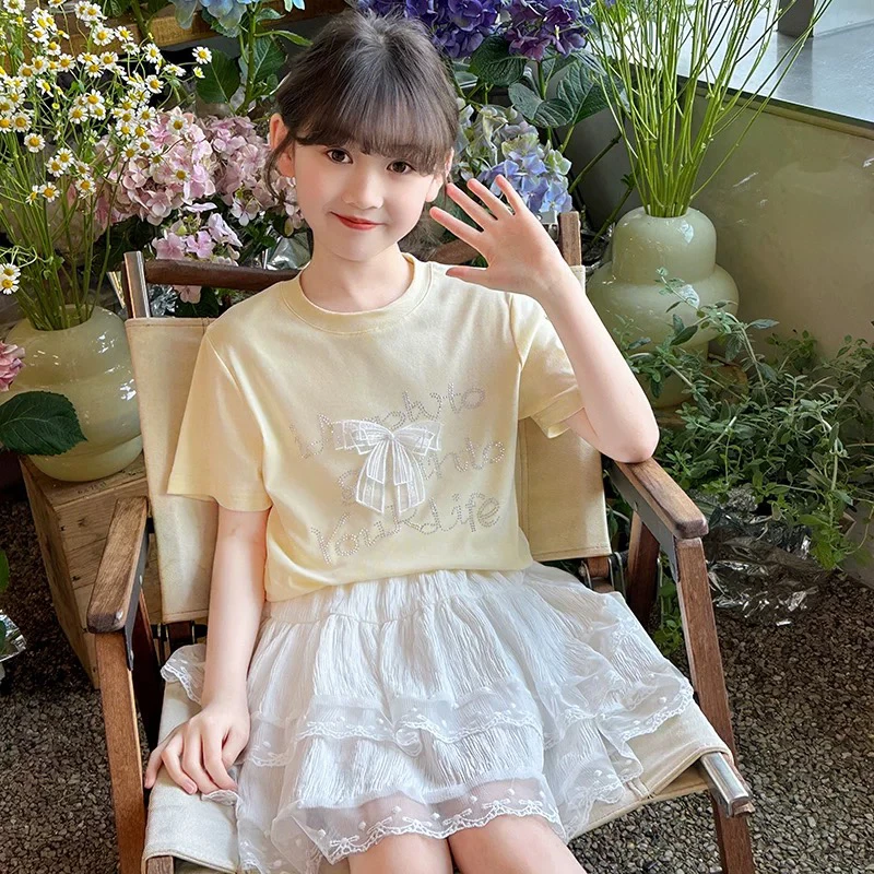 121-套装女童休闲日奢风女夏季薄款机能风纯色公主风