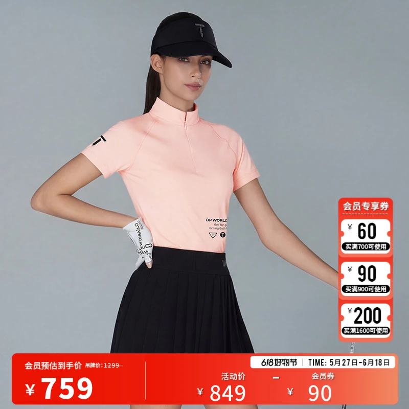 T/欧巡赛高尔夫女装短袖26夏季轻薄高弹舒适透气女T恤EF261PD009