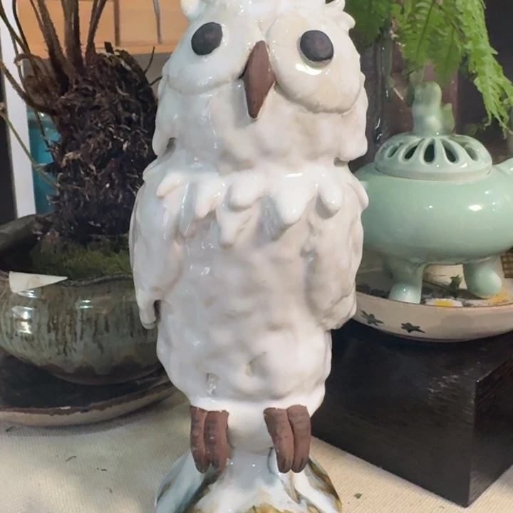 陶猫头鹰微瑕的小卡也