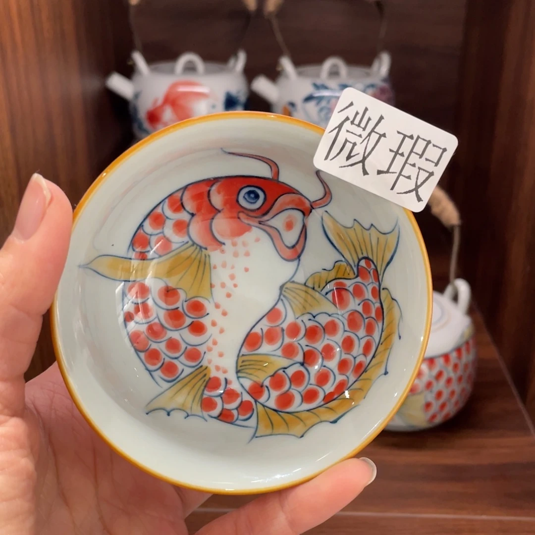 微瑕釉下彩纯手绘