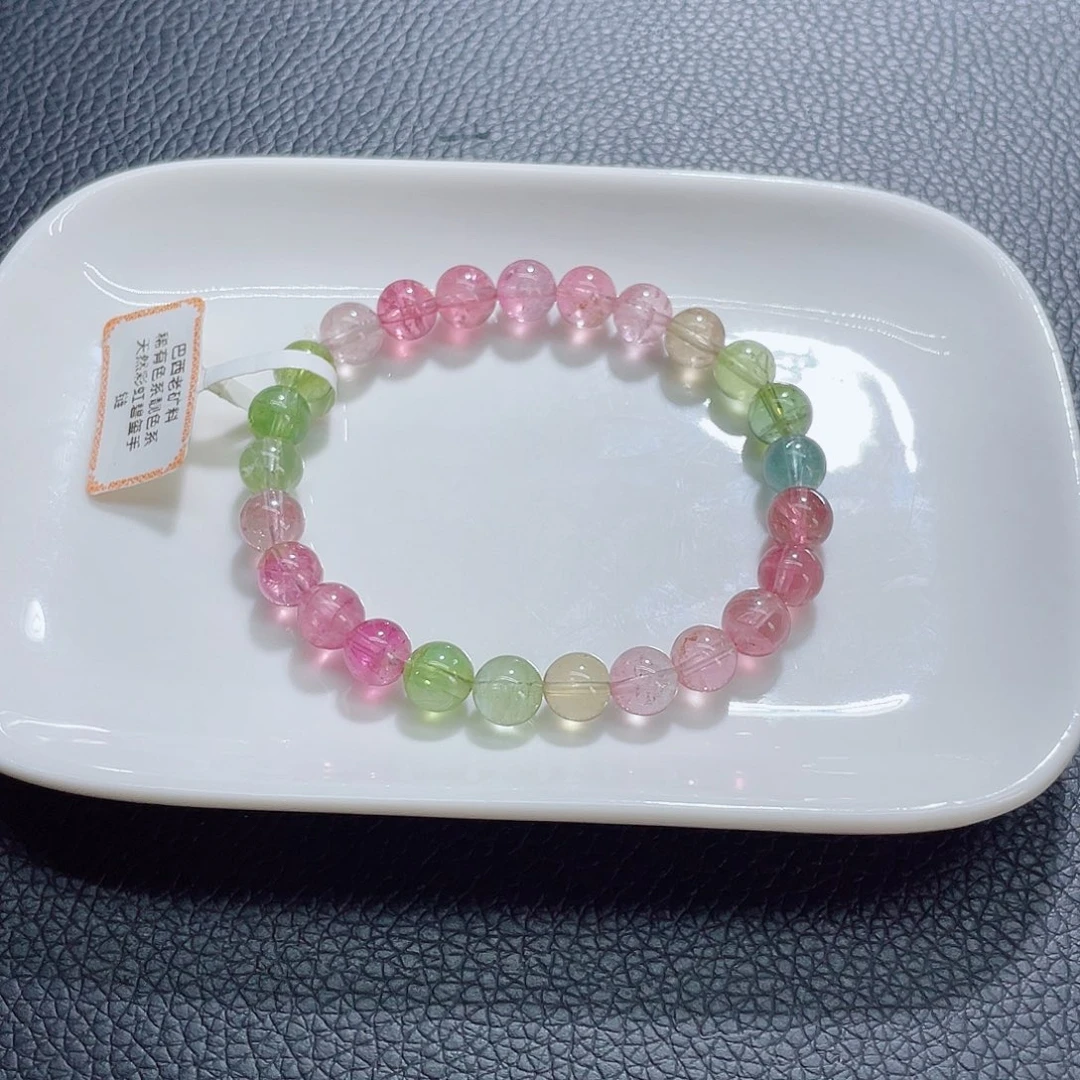 未镶嵌手链碧玺7.8mm左右