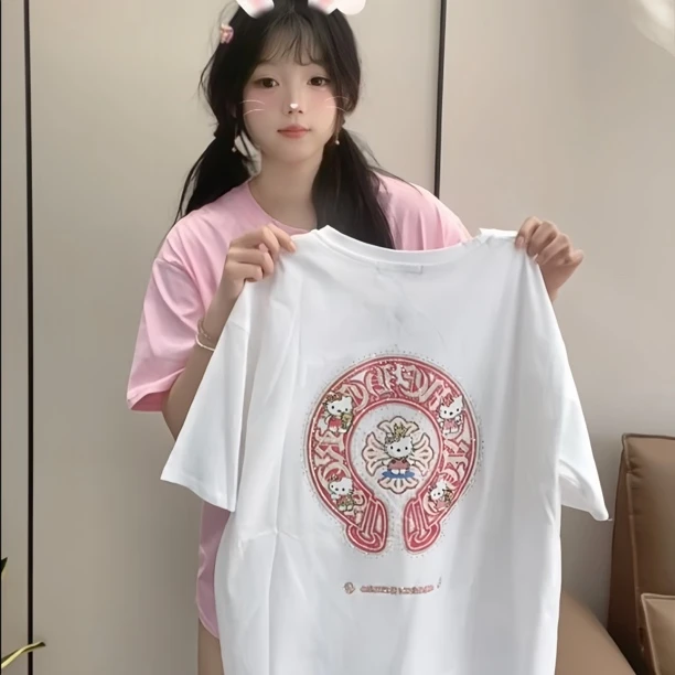 kt猫烫砖短袖夏季