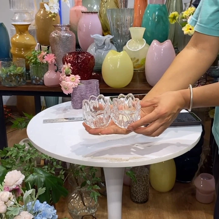 两只郁金香+两只茶蜡