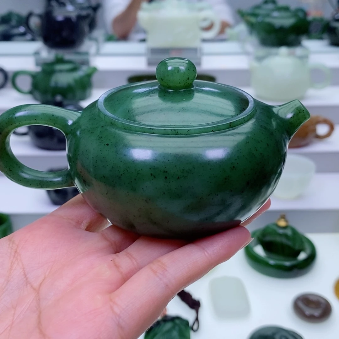 未镶嵌和田玉挂件愉***晨茶壶