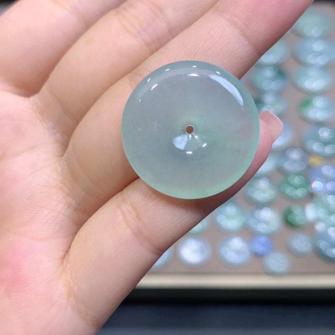 颈饰未镶嵌翡翠平安扣 23.8*4.8