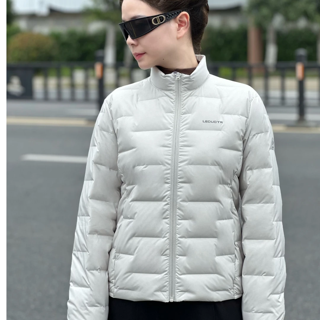 【女款立领】2025冬季新款鹅绒轻羽绒外套情侣款女款立领