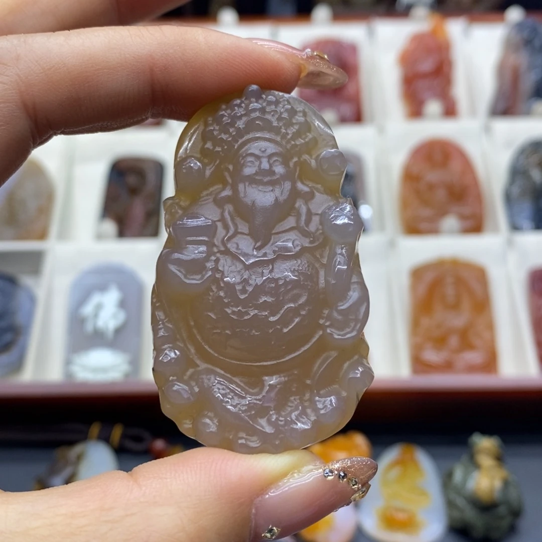 未镶嵌吊坠(赠链)玛瑙/玉髓彦*-吊坠