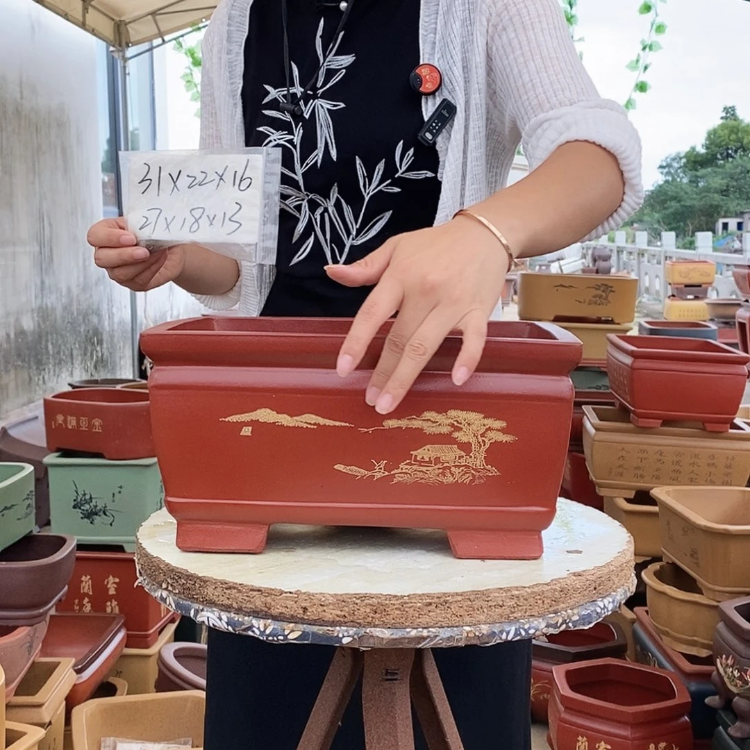 紫砂花盆紫砂花盆