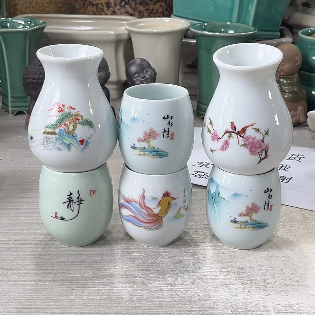 陶瓷绿植多肉微瑕花盆无孔
