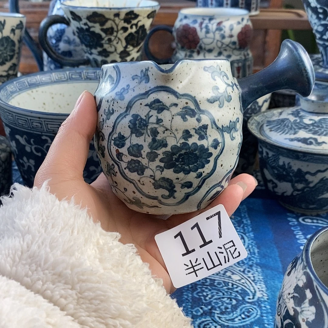 陶手工手绘青花高温陶瓷