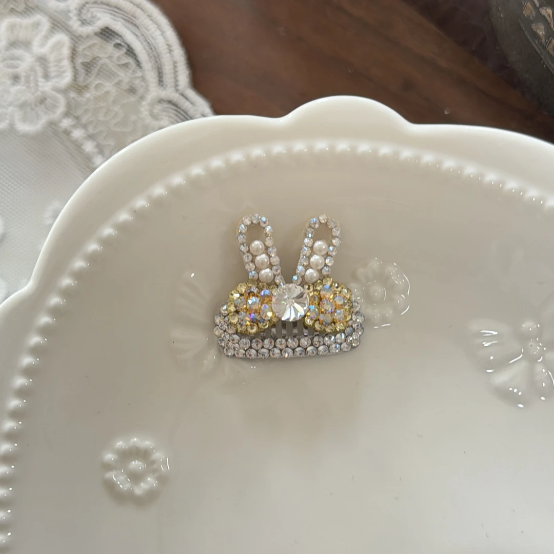 小兔子发夹宠物新款小巧碎发bb