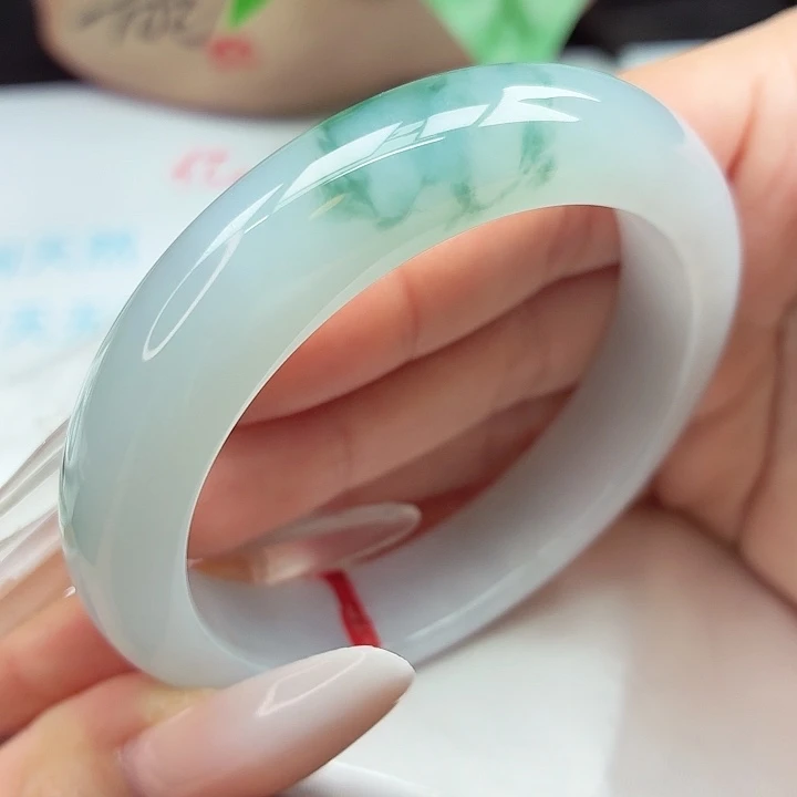 未镶嵌手镯翡翠54-55圈口