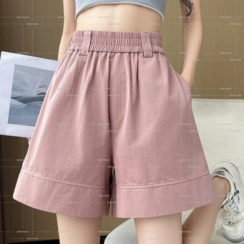 【短裤系列】甜甜.圈纯色遮胯A版短裤 soinku