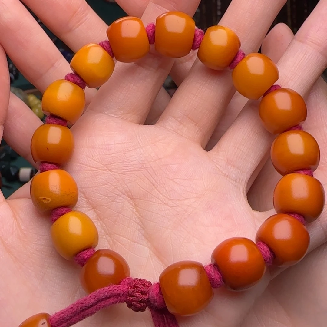 手链琥珀未镶嵌单