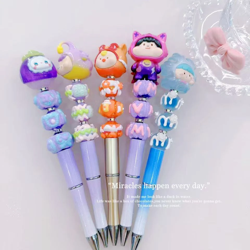 DIY萌粒高颜值笔单只拍这里diy按压萌粒笔正版萌粒笔手作