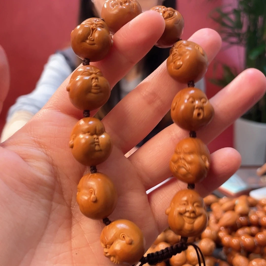橄榄核手串百态水晶核