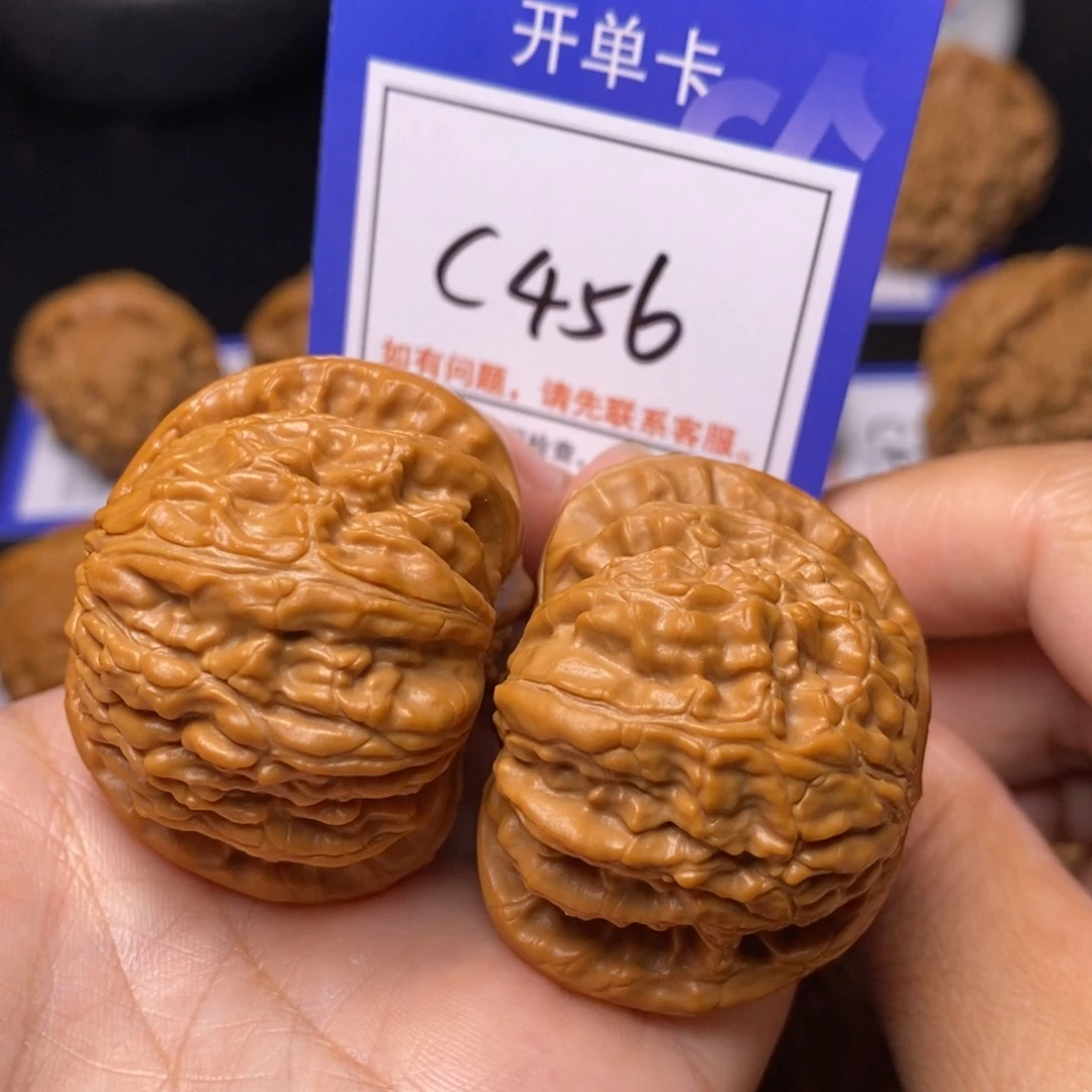 文玩核桃把件43白狮子c456