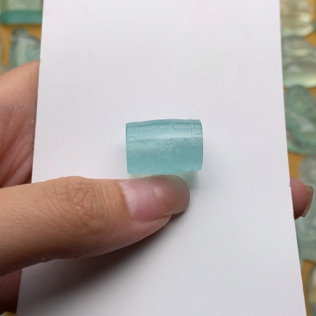 蛇纹石玉未镶嵌颈饰L****奶桶珠