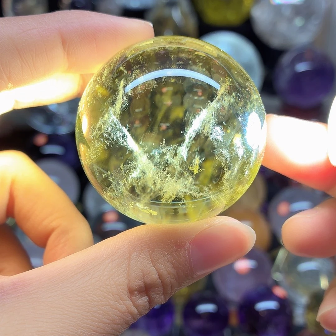 水晶未镶嵌珠宝半成品黄水晶47
