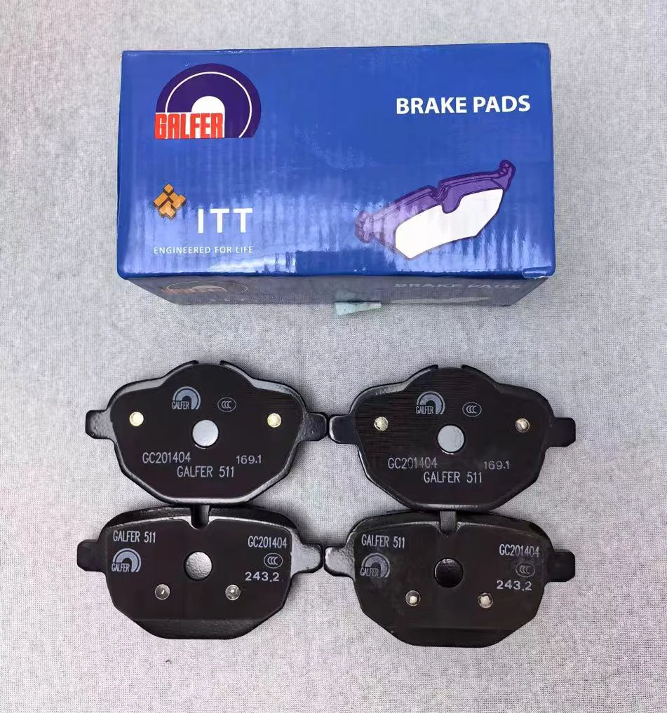 奔驰宝马原厂配套品牌，噶尔法GALFER刹车片低金属材质，送报警线。