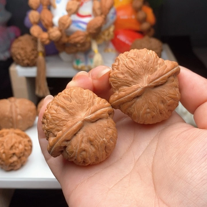 北***痕把件文玩核桃元宝