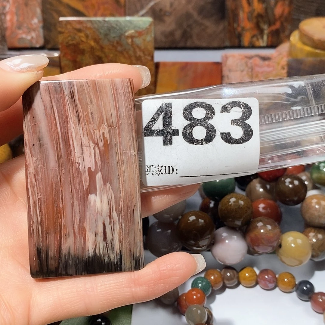 未镶嵌天然北票树化玉吊坠硅化玉