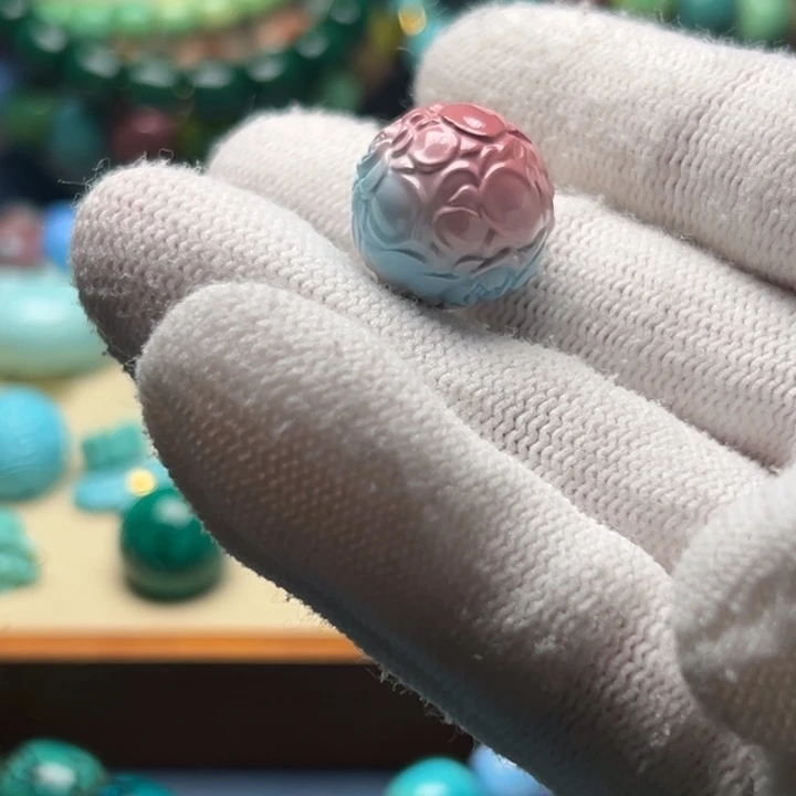 高瓷精工樱花粉单珠