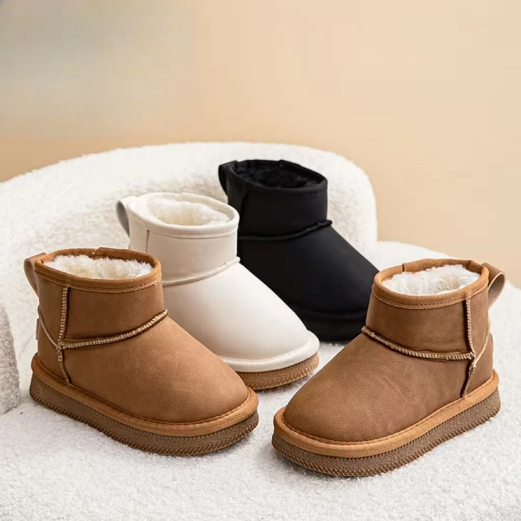 （嘻涵专属）10083冬季新款童鞋男女童加绒保暖雪地靴