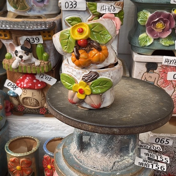 粗陶材质多肉花盆