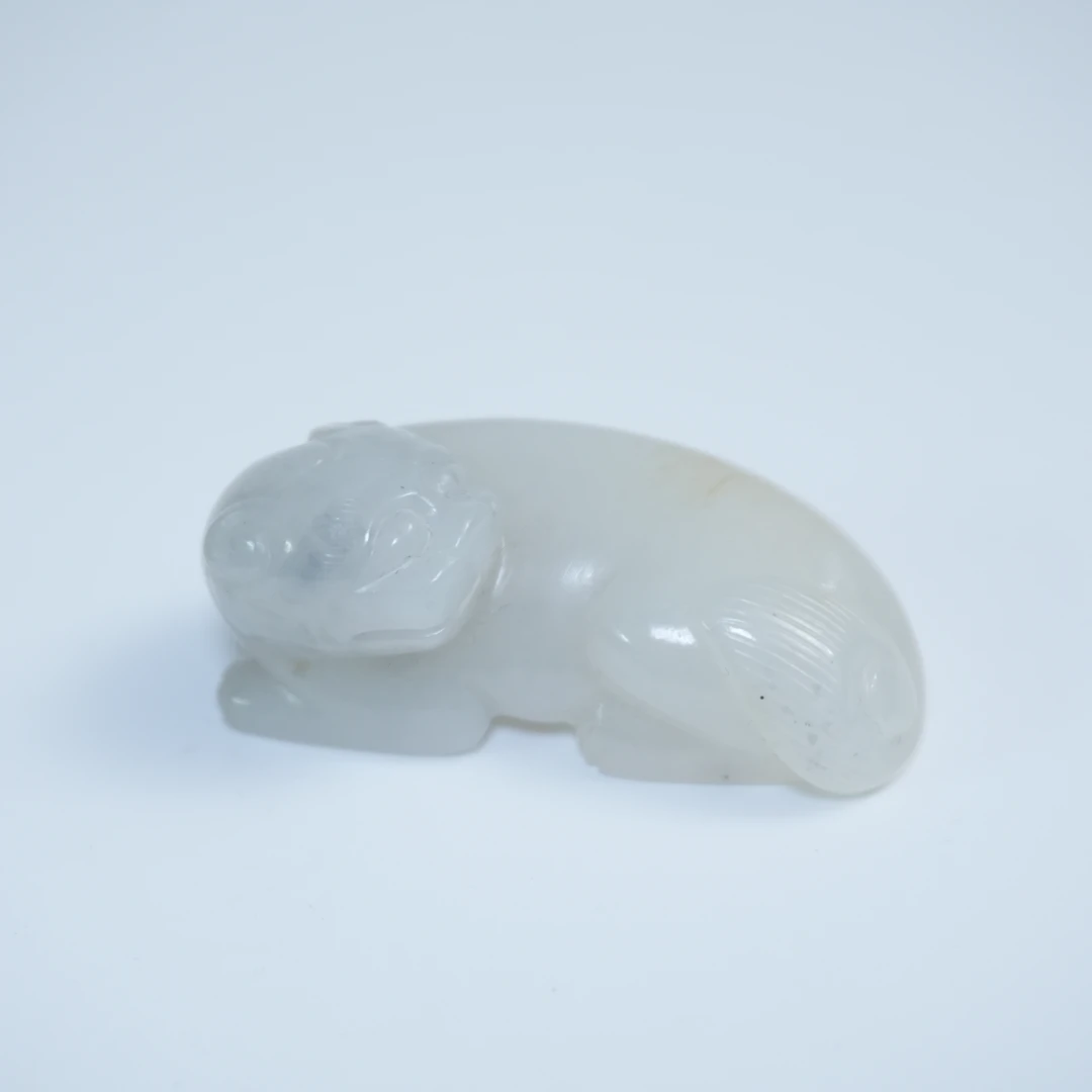 清代和田玉瑞兽446726*古玉*传承
