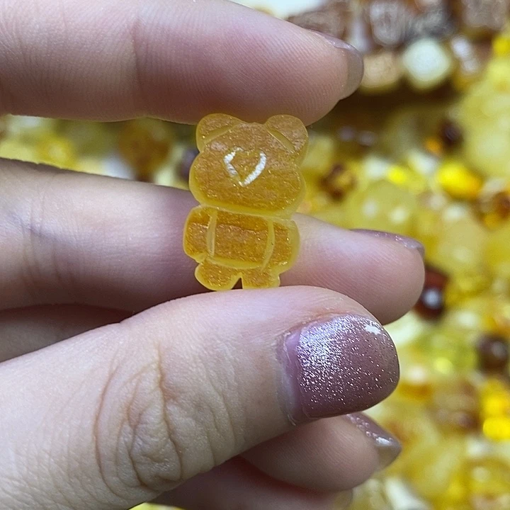 橄榄核吊坠原皮小熊福利