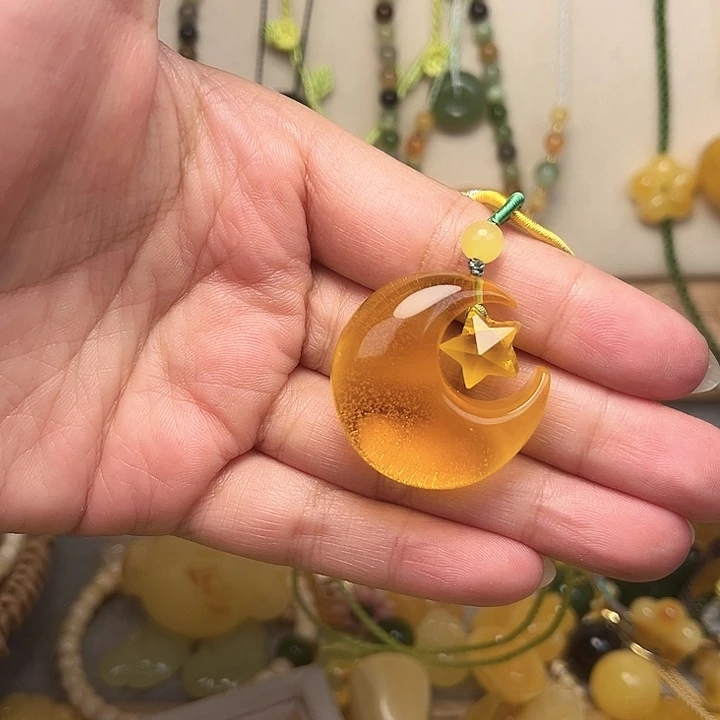 蜜蜡颈饰未镶嵌蜜蜡