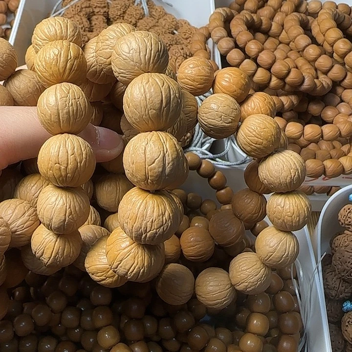 核桃手串/手链聚宝盆原皮