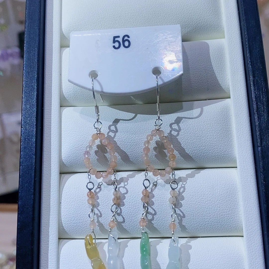 淡水珍珠银S925镶嵌耳饰