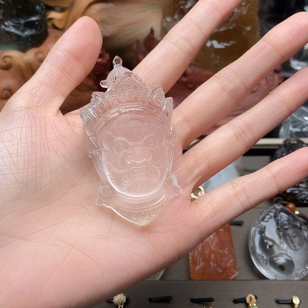 考***5水晶颈饰未镶嵌摆件