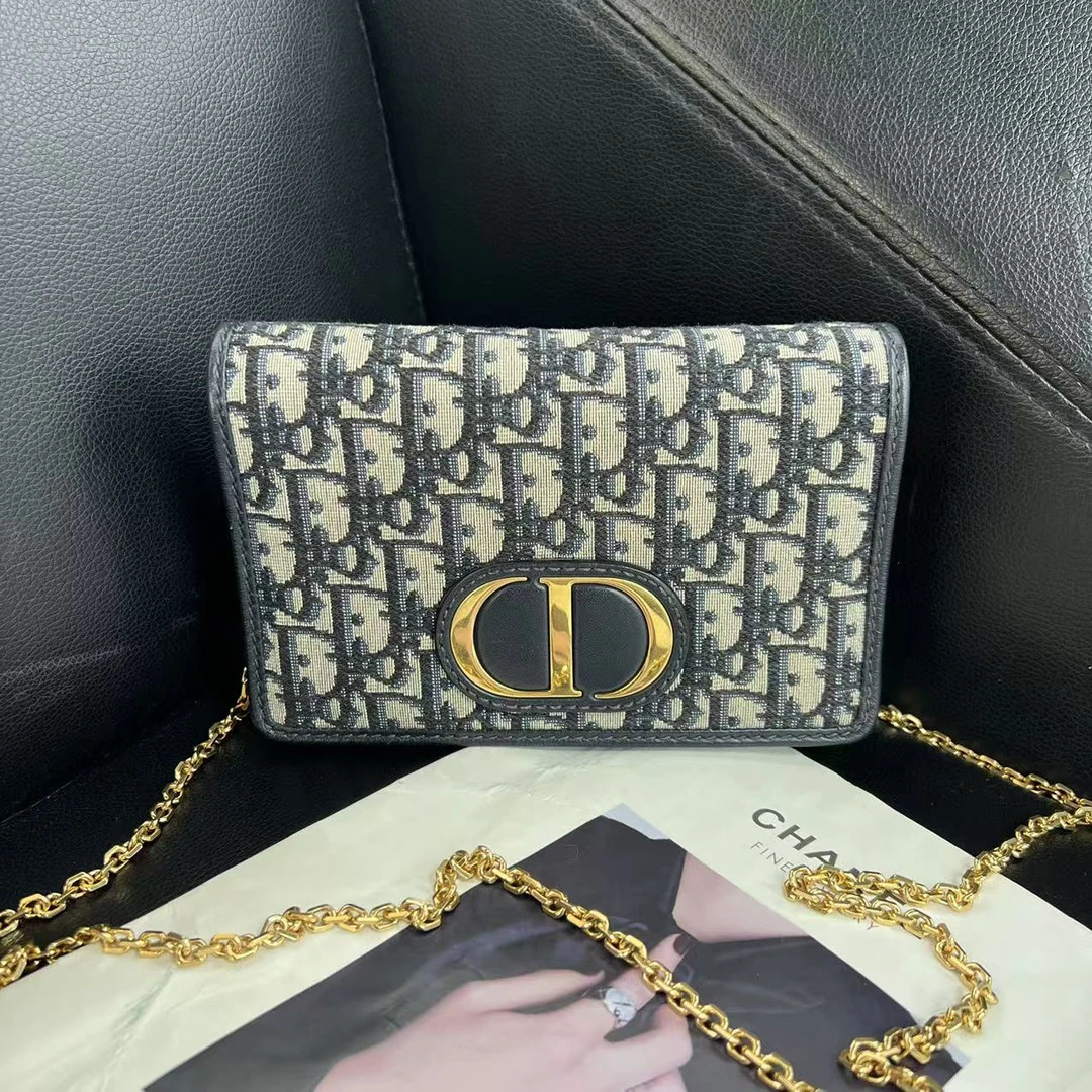 95新 DIOR/迪奥 捐金沉珠/蒙田woc单肩