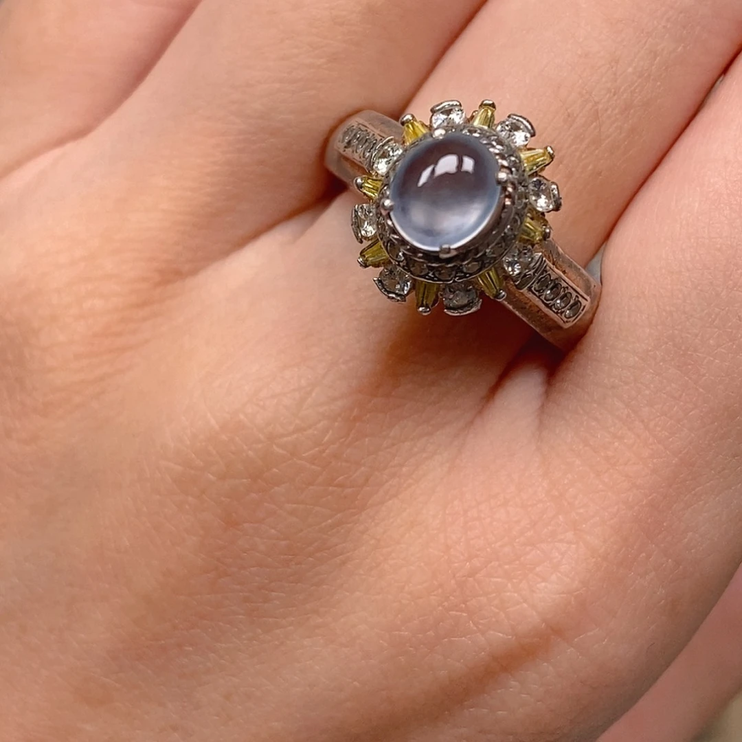 翡翠戒指未镶嵌玻璃种