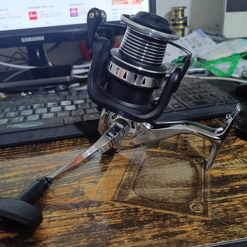 全金属专业远投大物轮无间隙大斜口锚鱼轮海竿海钓鱼轮超大刹车力