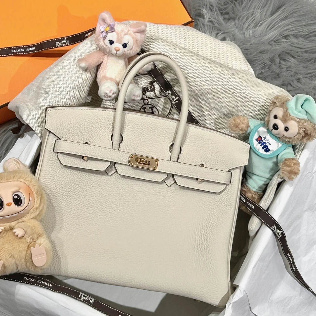 未使用 Hermes/爱马仕 拆单/奶昔白bk25togo皮Y刻全套