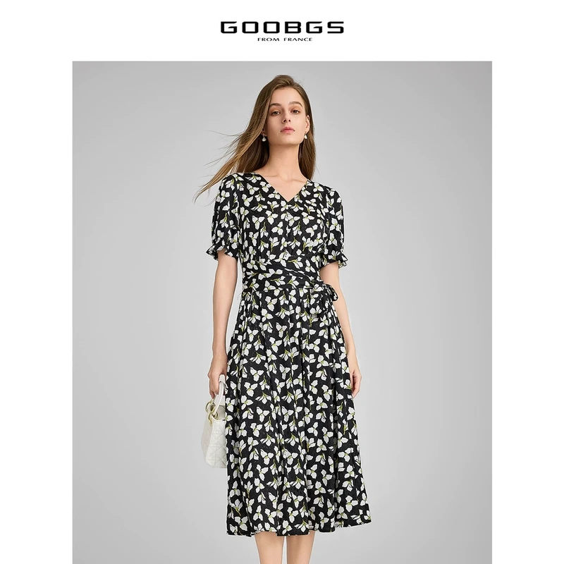 【谷邦L+】谷邦GOOBGS 碎花收腰连衣裙 G4242205-6