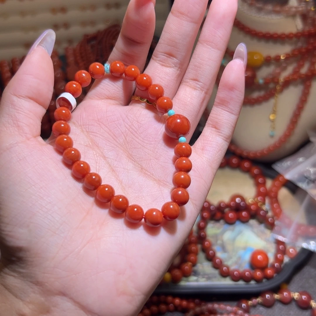 南红玛瑙未镶嵌手串7mm