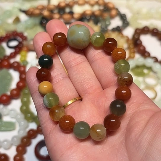 蛇纹石玉未镶嵌手串