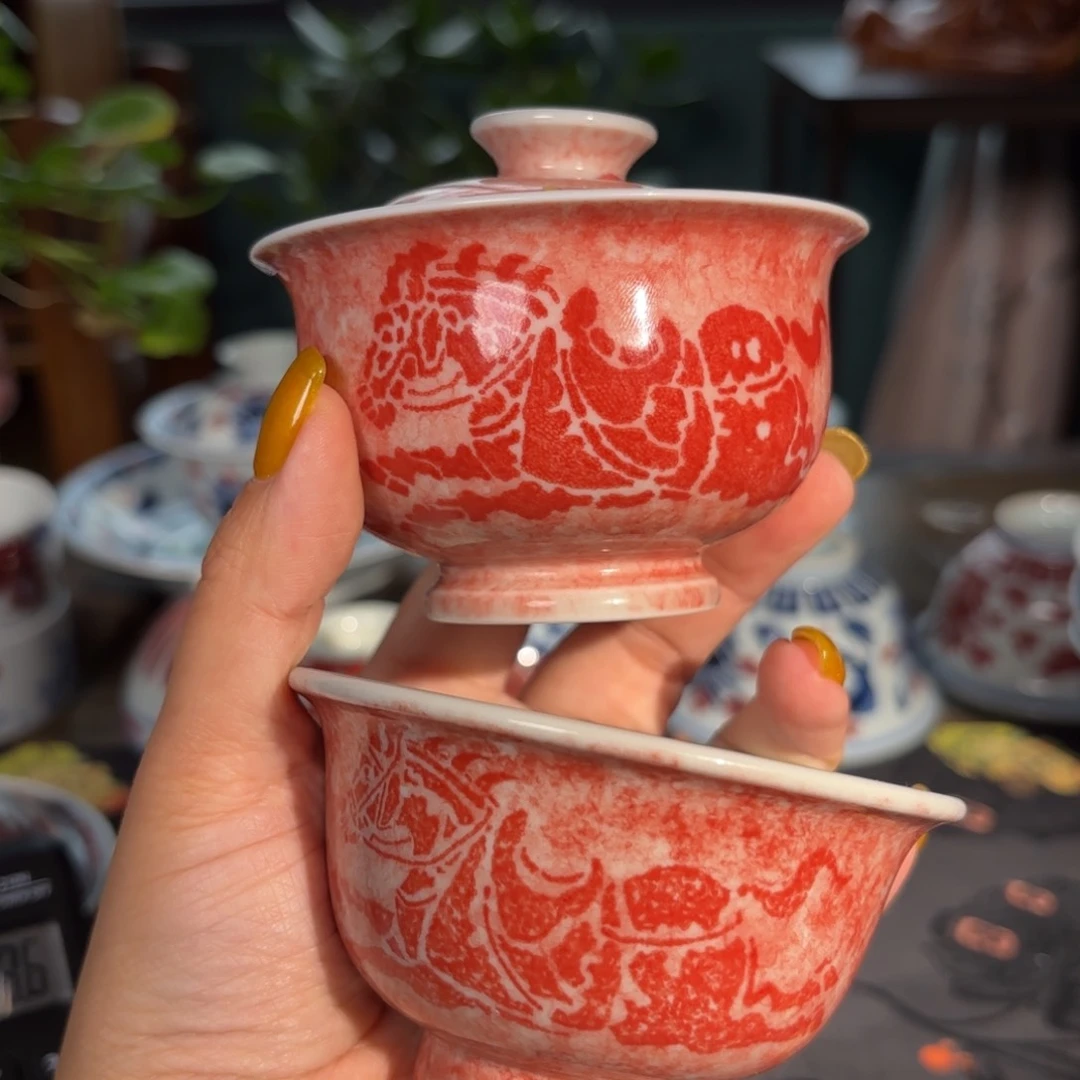 孤品福利青花手绘马套组