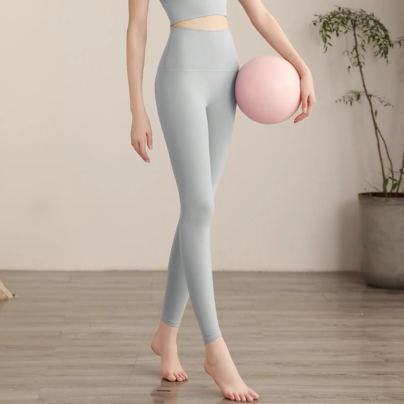瑜伽裤女高腰提臀显瘦高级感蜜桃臀运动裤跑步健身裸感莱卡瑜伽服