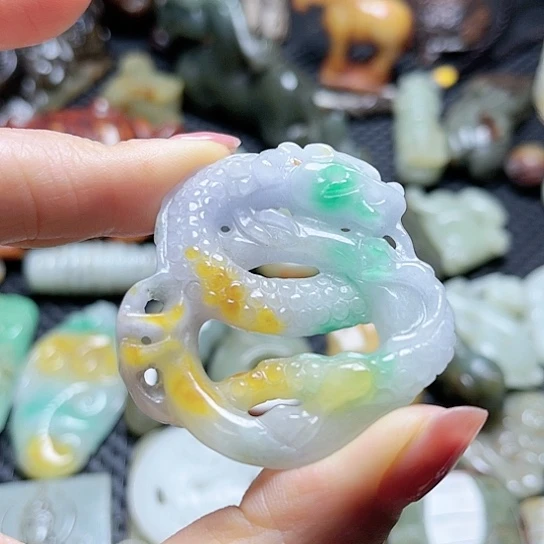 白玉菩提吊坠摆件