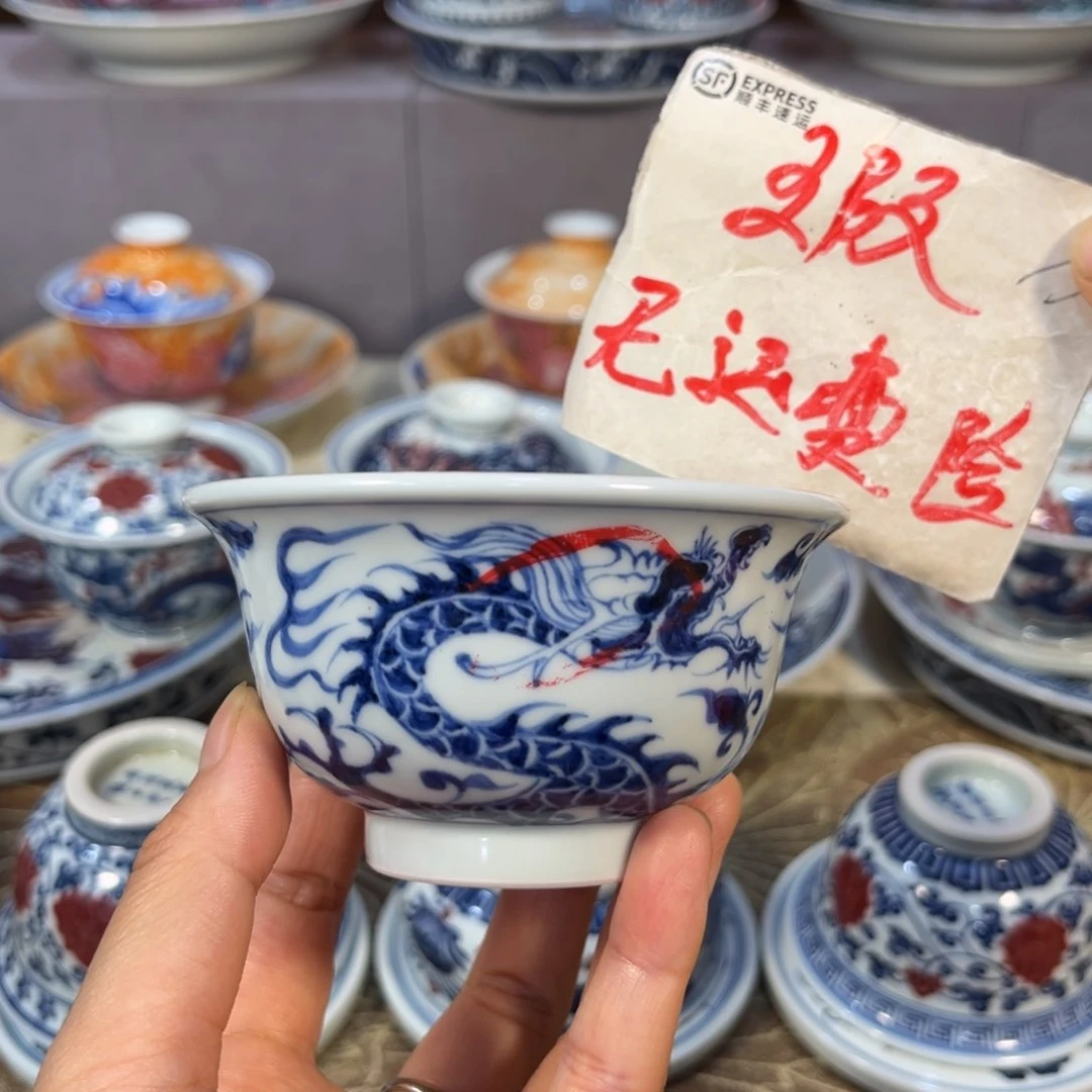 手绘仿元龙凤大压手