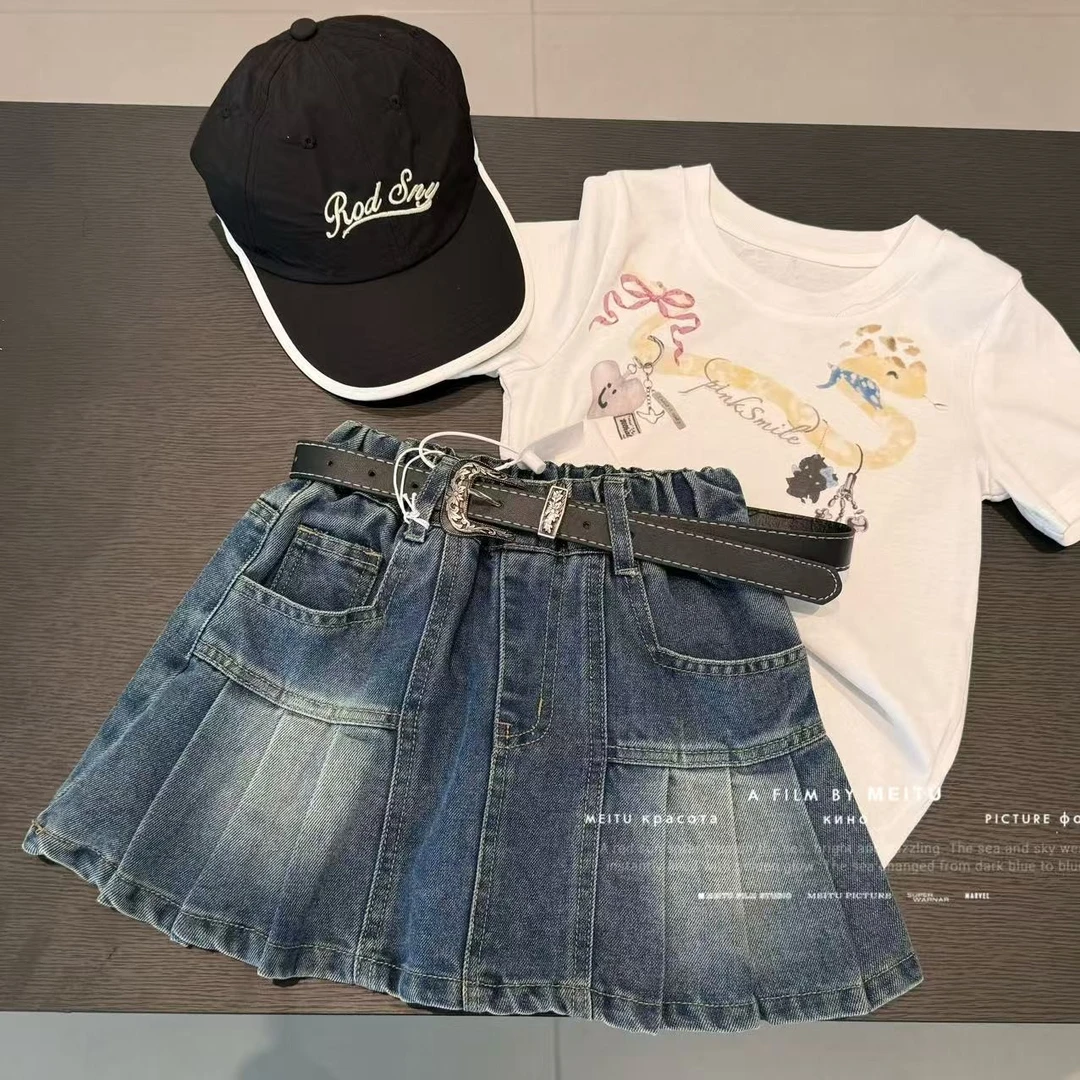 P0588儿童韩版牛仔裙