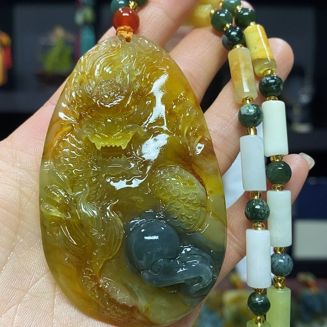 未镶嵌岫玉挂件吊坠