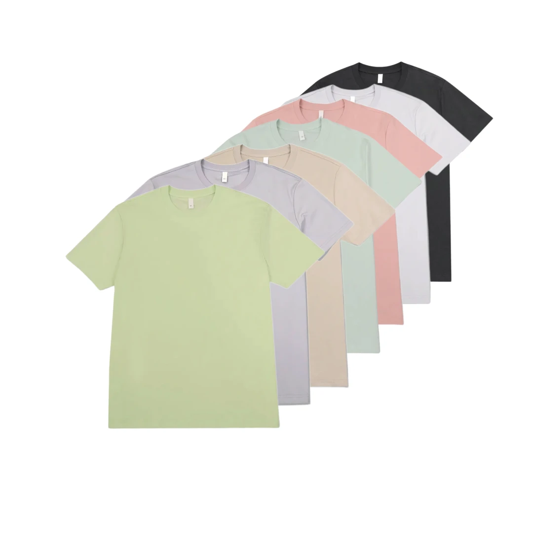 冰丝短袖2580纯色夏季简约百搭